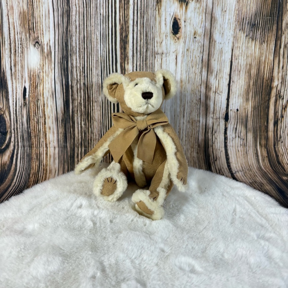 Bath & Body Works Faux Suede Shearling Plush Gingerbread Teddy Bear 9”